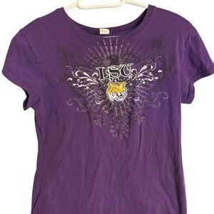 LSU Women's Purple Graphic Tee
